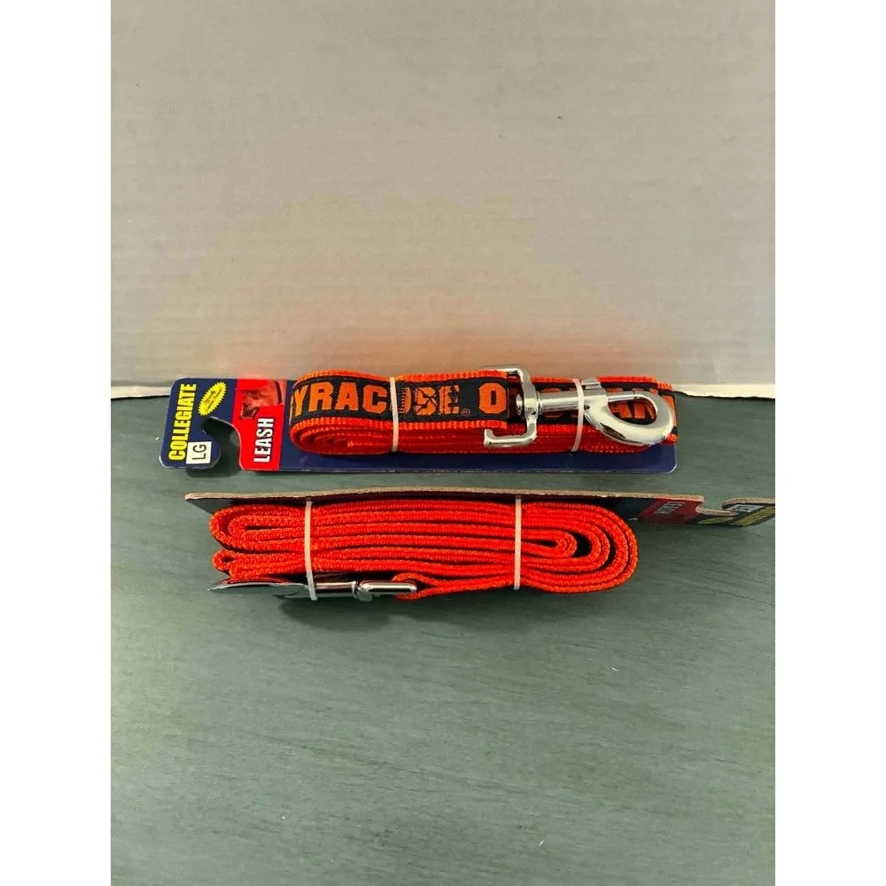 Pets First‎ Syracuse Orange Pet Leash Set 2 Large Orange NEW NCAA Collegiate